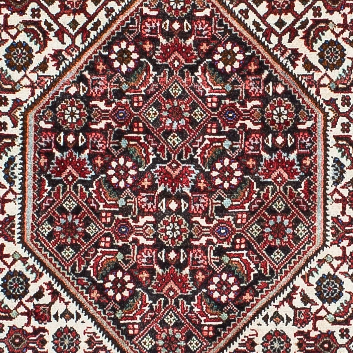 Tapis persan - Bidjar - 208 x 133 cm - rouge clair