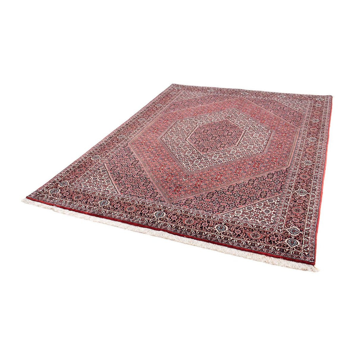 Tapis persan - Bidjar - 237 x 172 cm - rouge clair