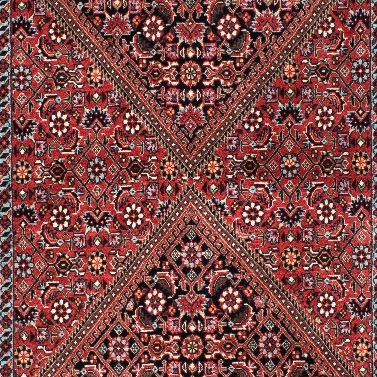 Tapis de couloir Tapis persan - Bidjar - 211 x 71 cm - rouge foncé