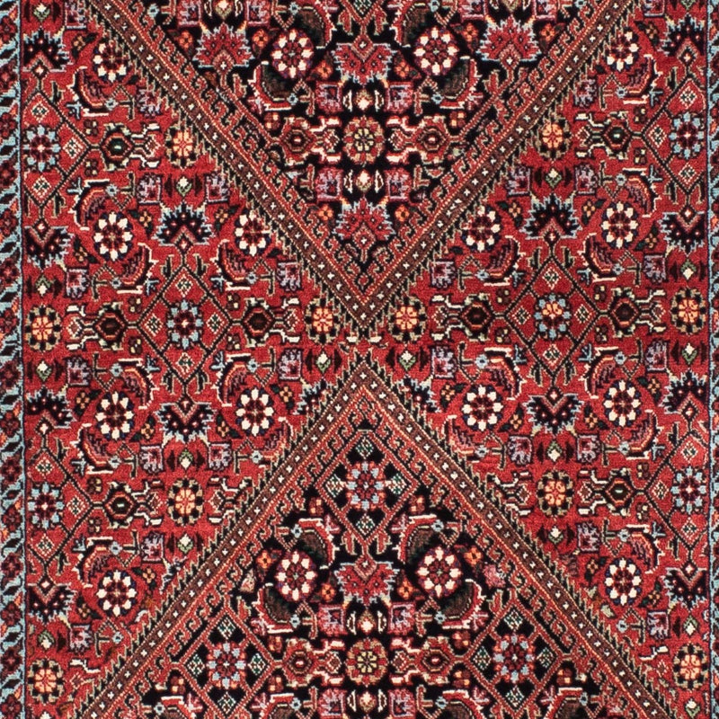 Tapis de couloir Tapis persan - Bidjar - 211 x 71 cm - rouge foncé