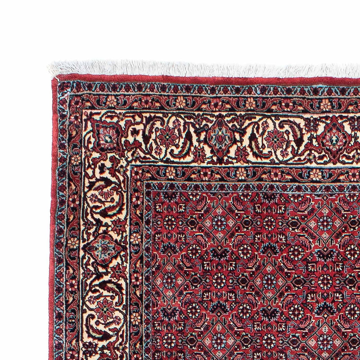 Tapis persan - Bidjar - 207 x 132 cm - rouge clair