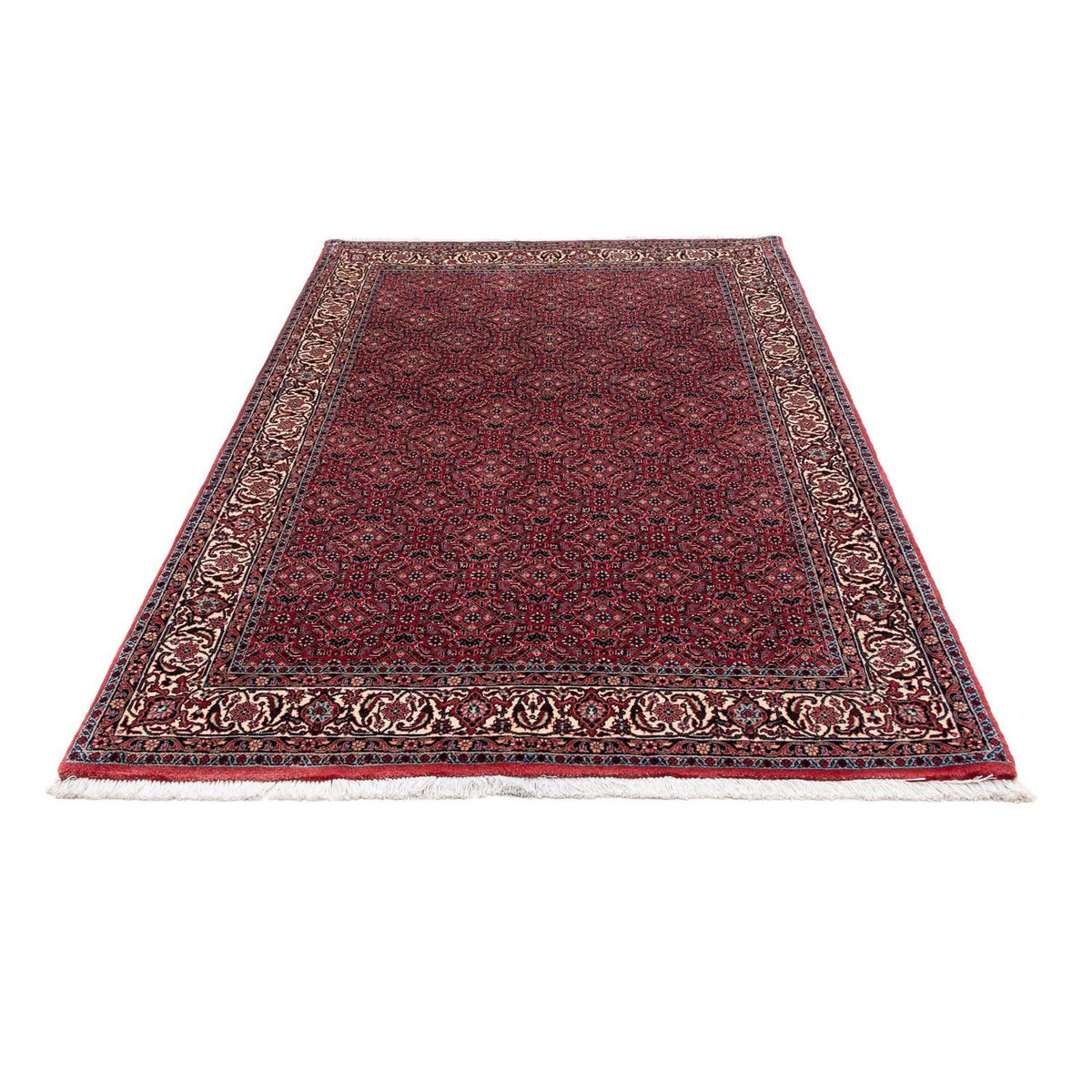 Tapis persan - Bidjar - 207 x 132 cm - rouge clair
