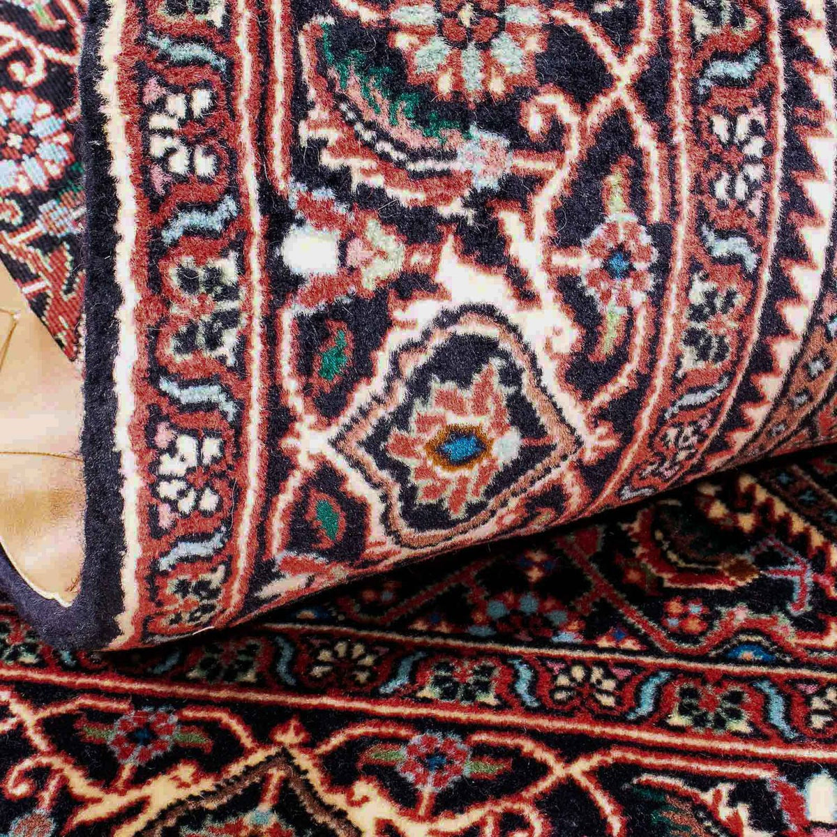 Tapis de couloir Tapis persan - Bidjar - 174 x 107 cm - rouge clair