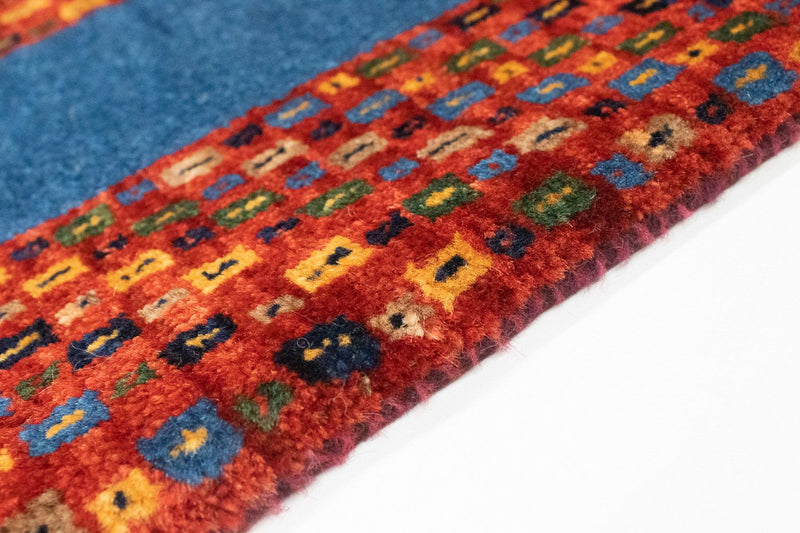 Tapis Gabbeh - Loribaft Persan - 157 x 104 cm - rouge