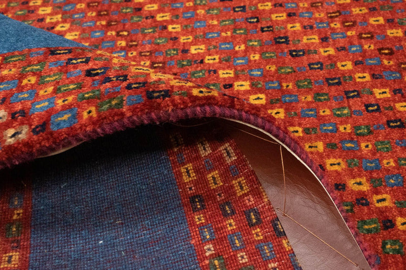 Tapis Gabbeh - Loribaft Persan - 157 x 104 cm - rouge