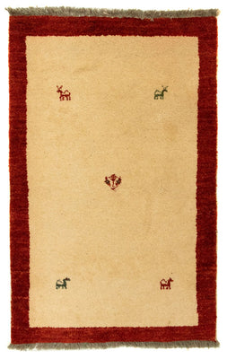 Tapis Gabbeh - Persan - 125 x 83 cm - beige