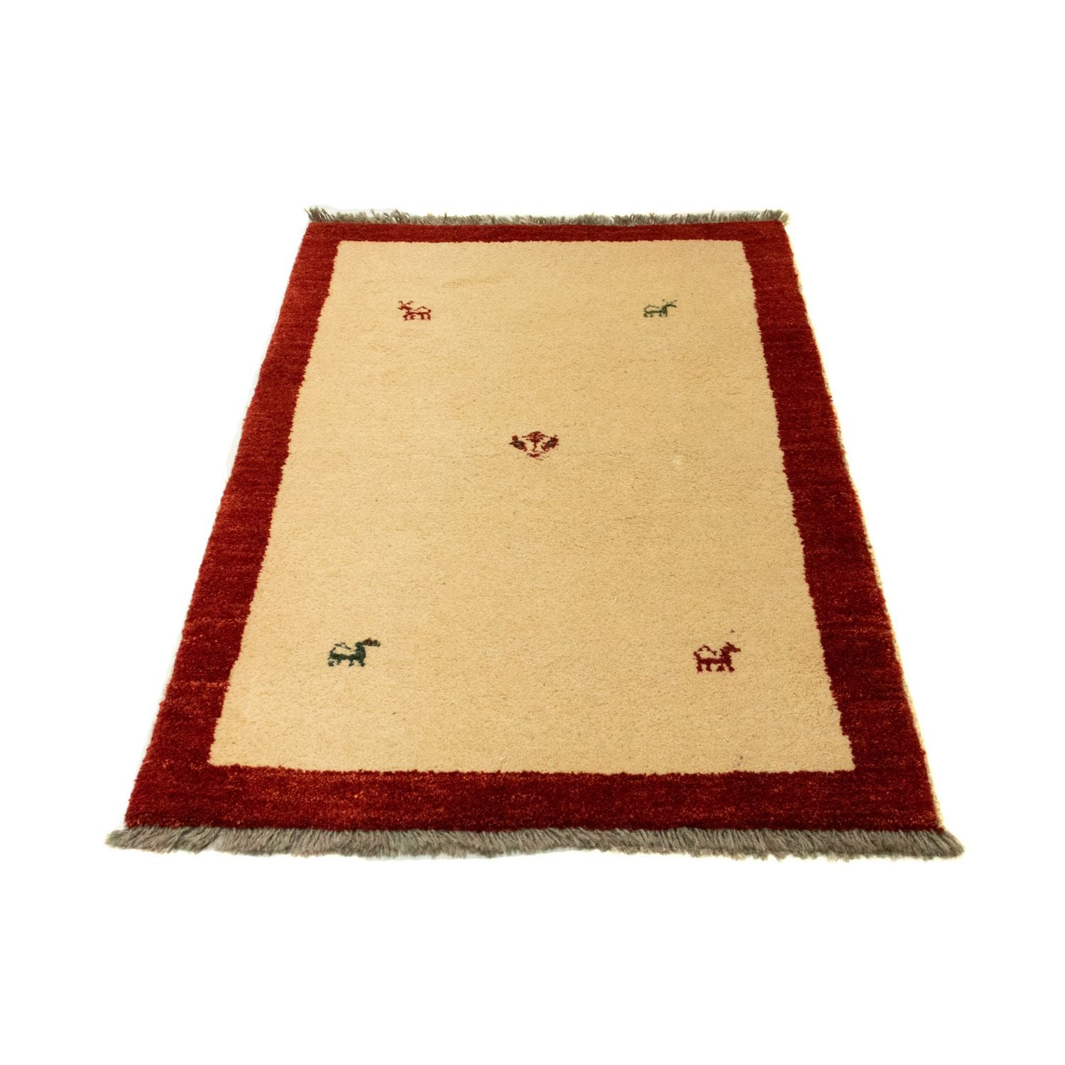 Tapis Gabbeh - Persan - 125 x 83 cm - beige