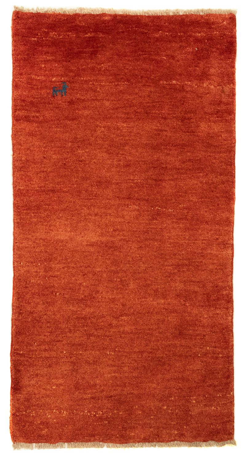 Tapis Gabbeh - Persan - 136 x 71 cm - rouge