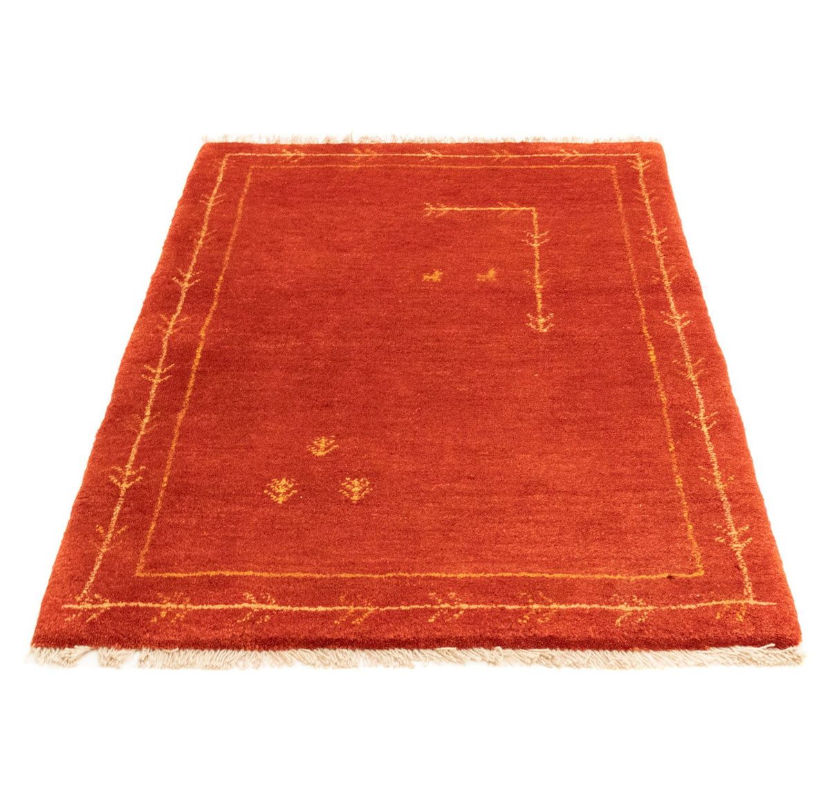 Tapis Gabbeh - Persan - 126 x 85 cm - rouge