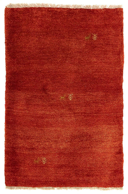 Tapis Gabbeh - Persan - 125 x 82 cm - rouge foncé