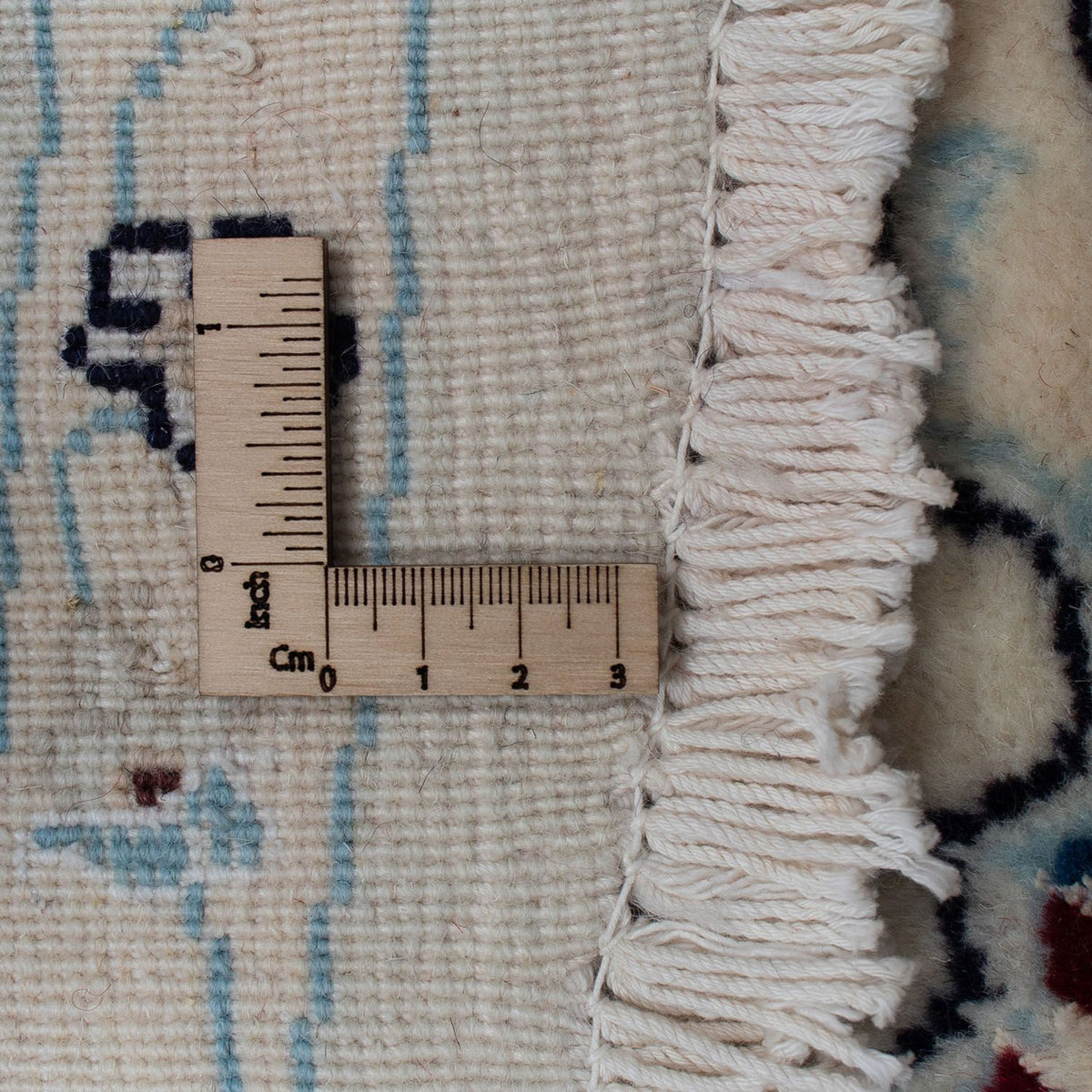 Tapis persan - Nain ronde  - 300 x 300 cm - rouge foncé