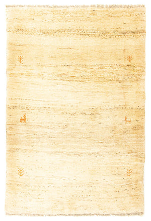 Tapis Gabbeh - Persan - 130 x 87 cm - beige