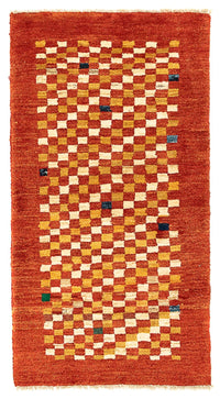 Tapis Gabbeh - Persan - 140 x 72 cm - rouille