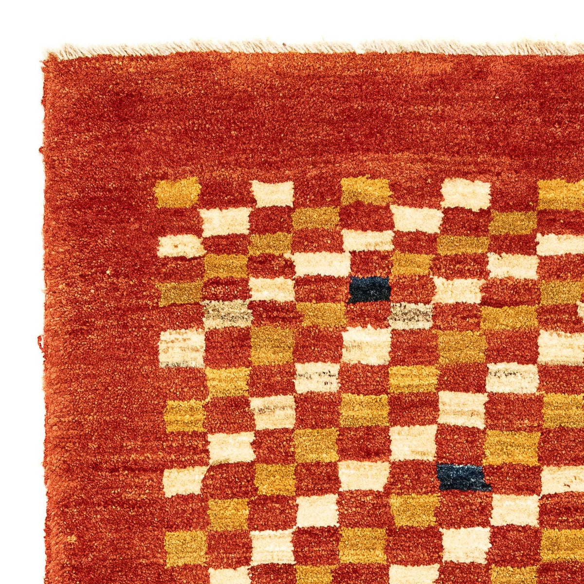 Tapis Gabbeh - Persan - 140 x 72 cm - rouille