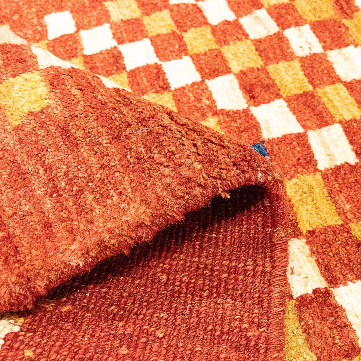 Tapis Gabbeh - Persan - 140 x 72 cm - rouille