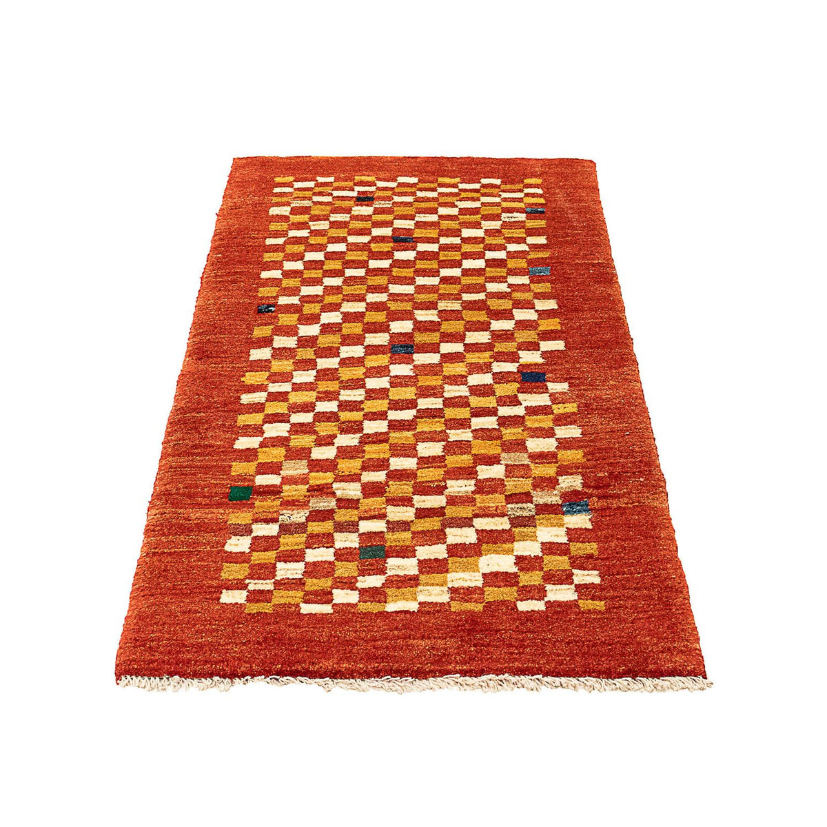 Tapis Gabbeh - Persan - 140 x 72 cm - rouille