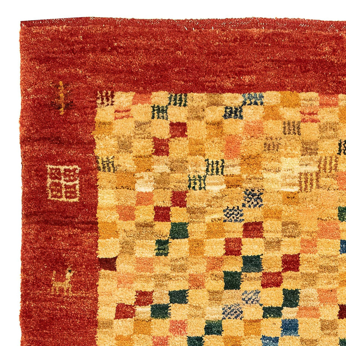 Tapis Gabbeh - Persan - 139 x 78 cm - beige