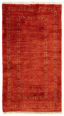 Tapis Gabbeh - Persan - 137 x 75 cm - rouge foncé