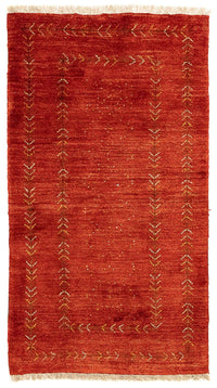 Tapis Gabbeh - Persan - 137 x 75 cm - rouge foncé