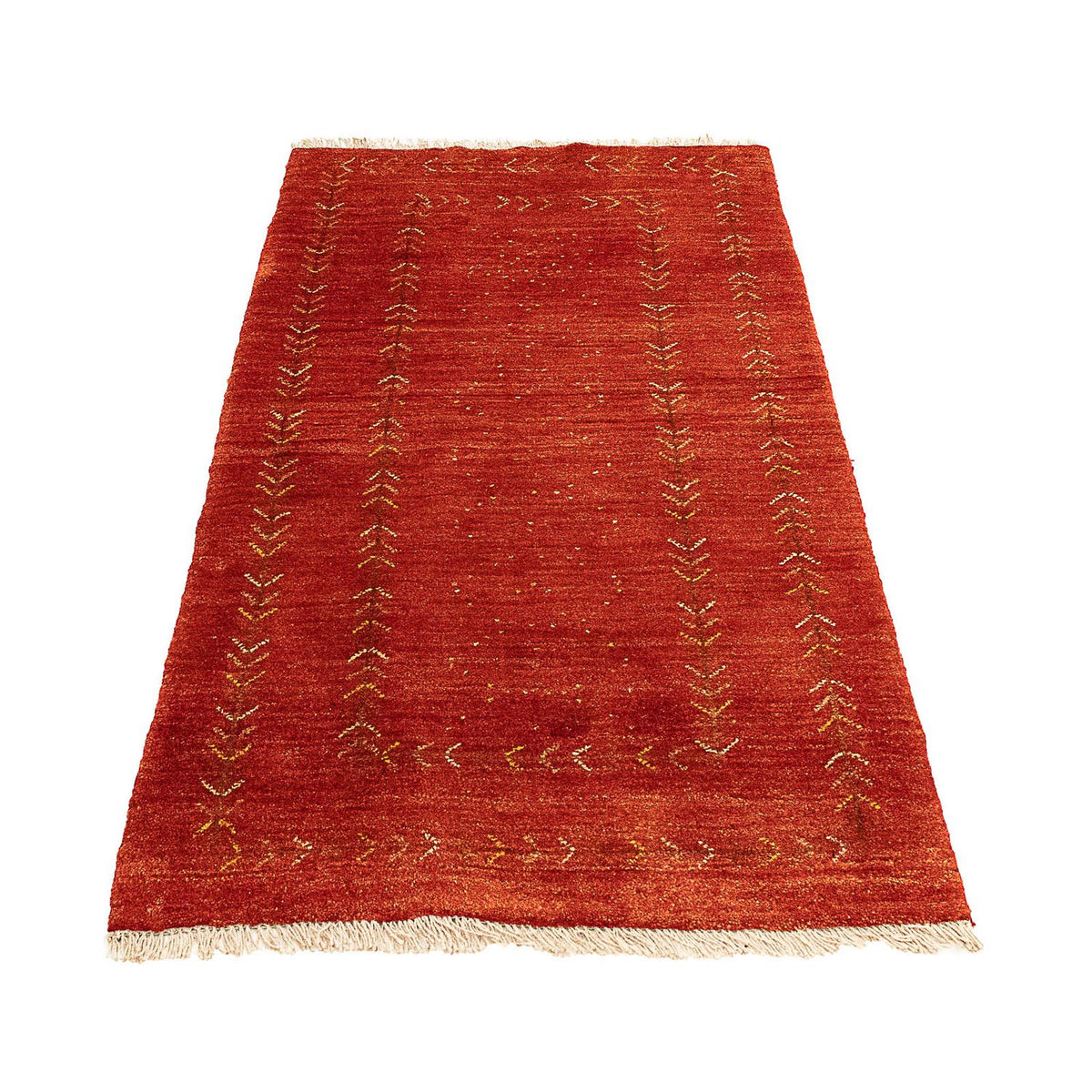Tapis Gabbeh - Persan - 137 x 75 cm - rouge foncé