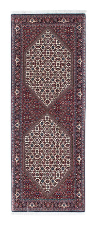 Tapis de couloir Tapis persan - Bidjar - 198 x 73 cm - beige
