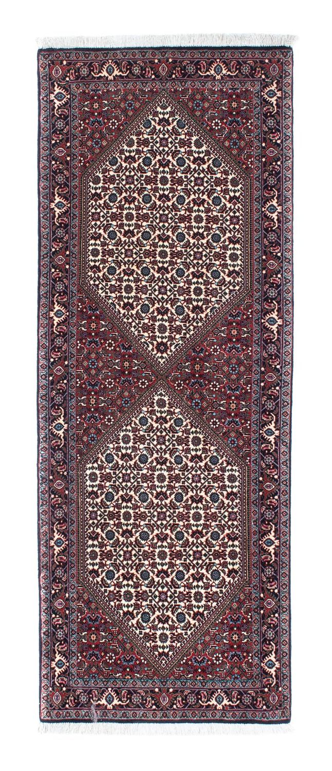 Tapis de couloir Tapis persan - Bidjar - 198 x 73 cm - beige