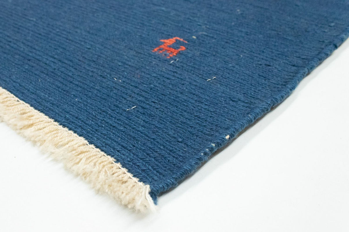 Tapis Gabbeh - Persan - 86 x 63 cm - bleu foncé