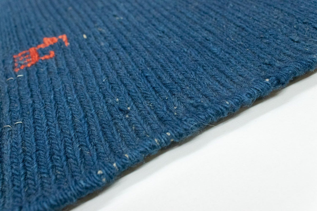 Tapis Gabbeh - Persan - 86 x 63 cm - bleu foncé