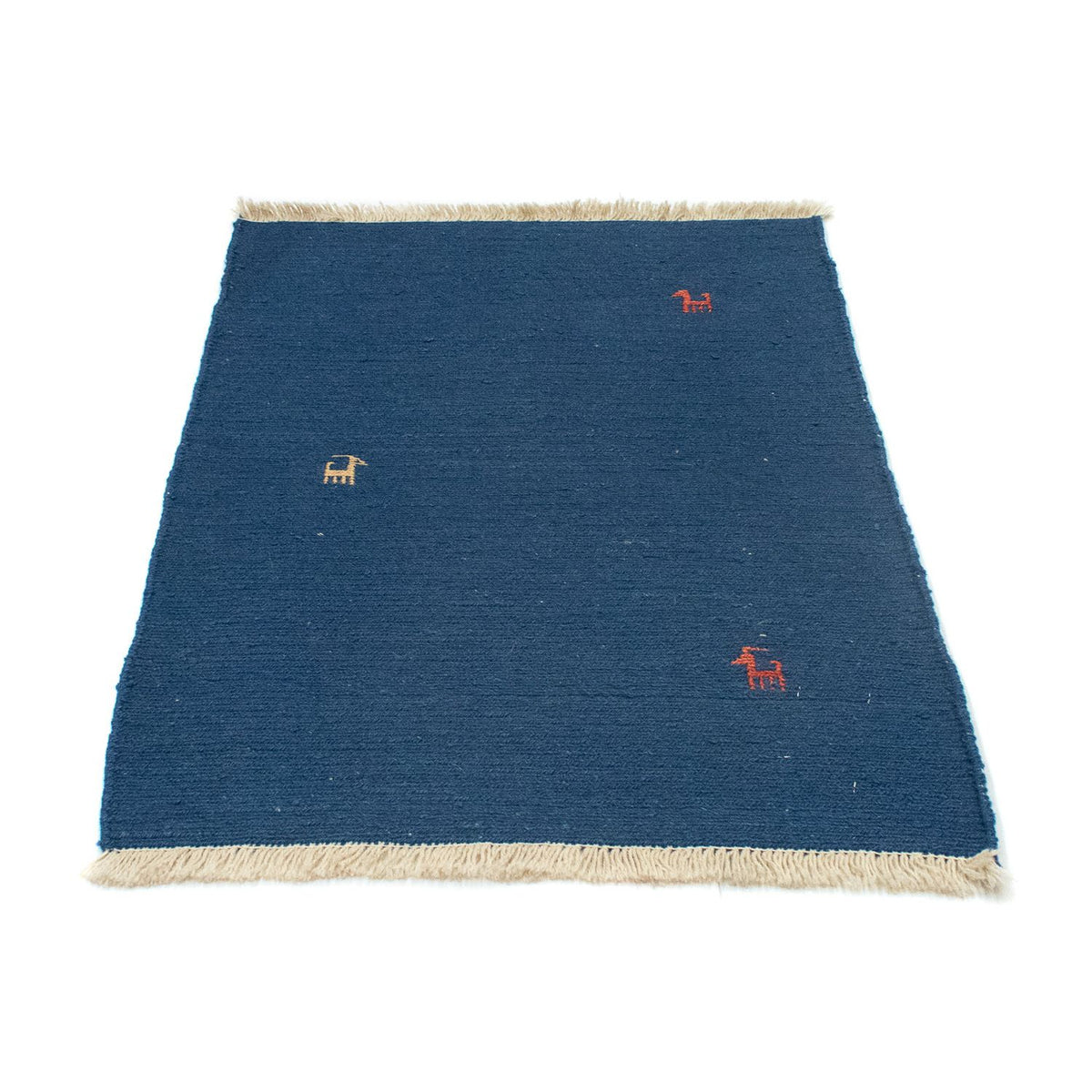 Tapis Gabbeh - Persan - 86 x 63 cm - bleu foncé