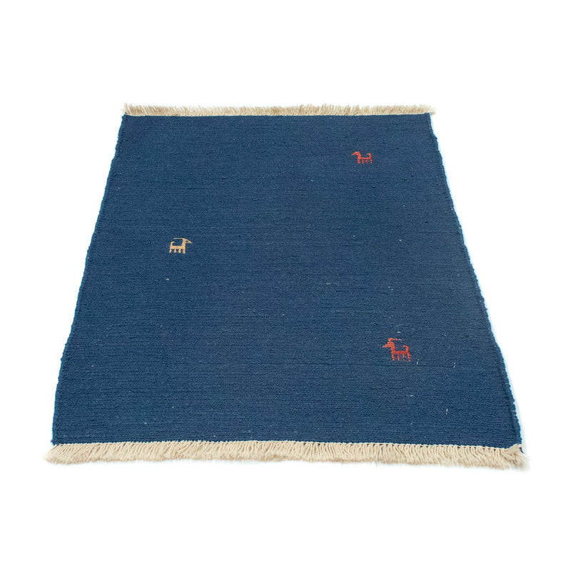 Tapis Gabbeh - Persan - 86 x 63 cm - bleu foncé