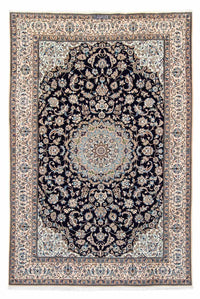 Tapis persan - Nain - Royal - 296 x 204 cm - noir
