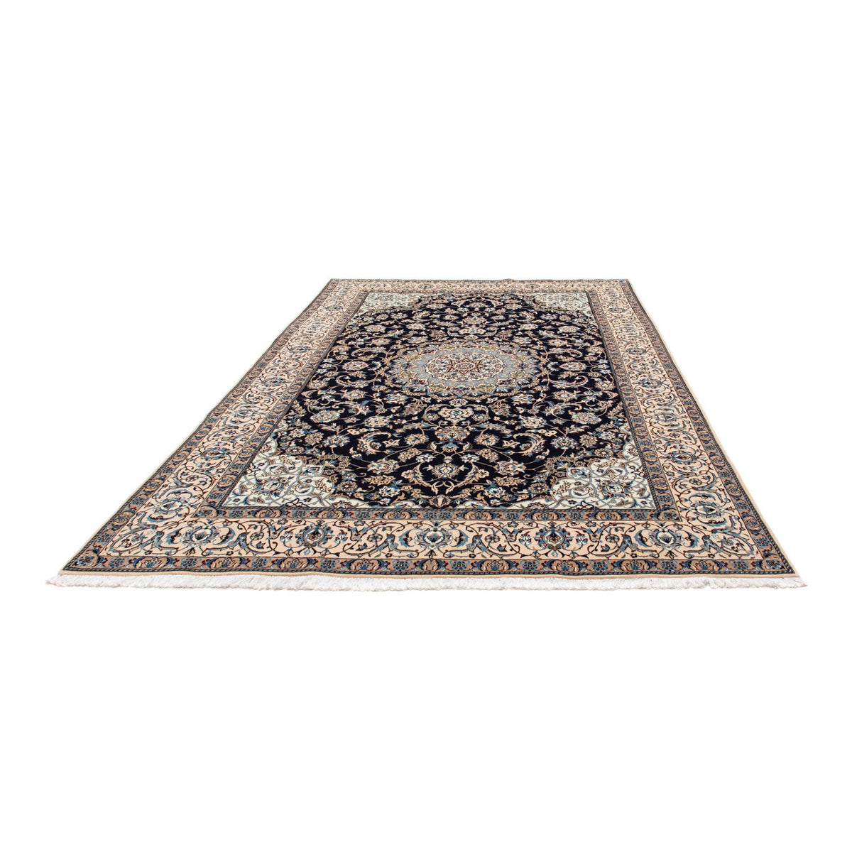 Tapis persan - Nain - Royal - 296 x 204 cm - noir
