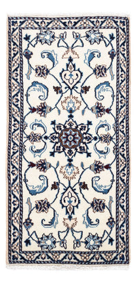 Tapis persan - Nain - 139 x 68 cm - beige