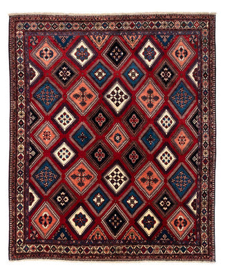 Tapis persan - Nomadic - 290 x 252 cm - rouge foncé