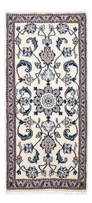 Tapis persan - Nain - 138 x 67 cm - beige