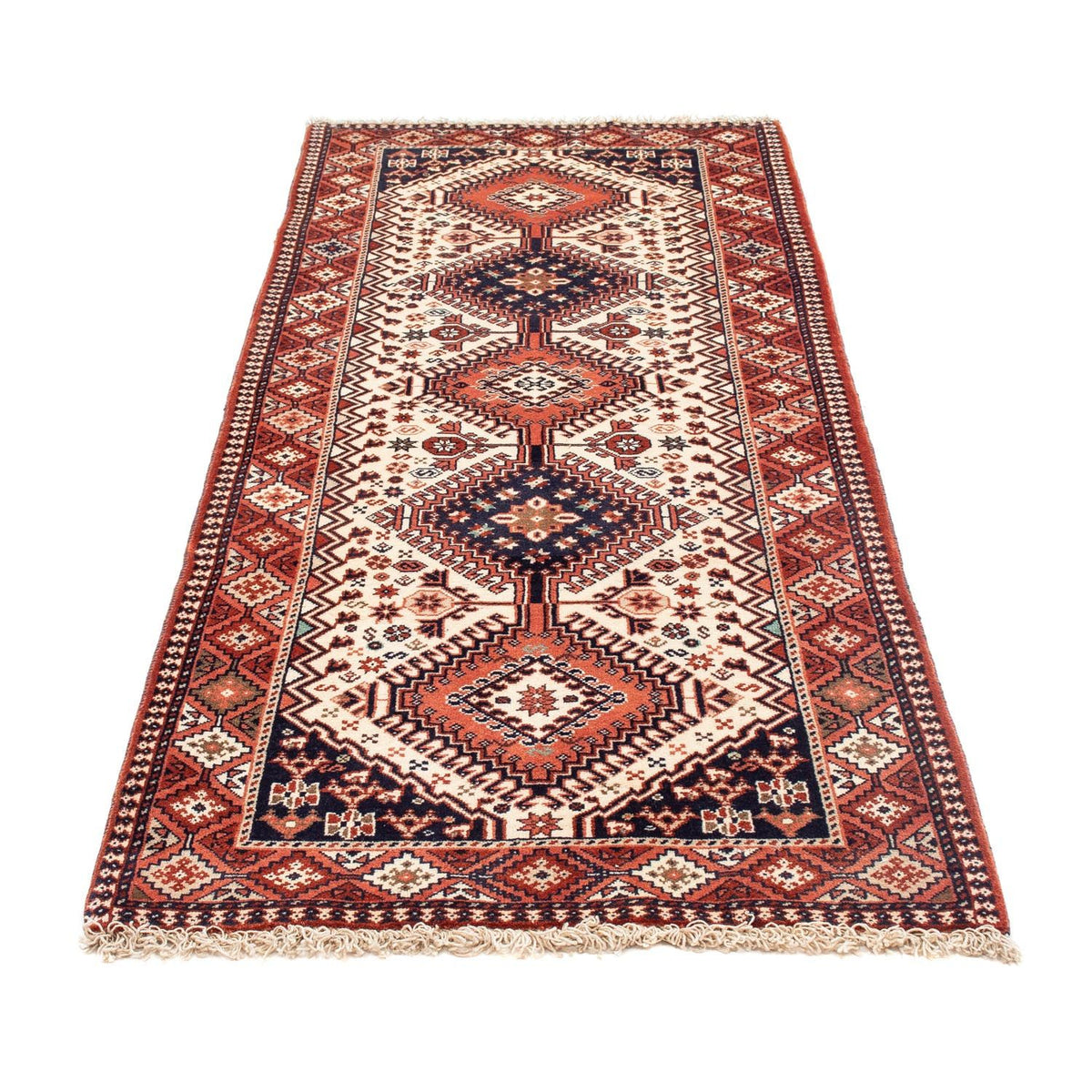 Tapis de couloir Tapis persan - Nomadic - 200 x 80 cm - beige