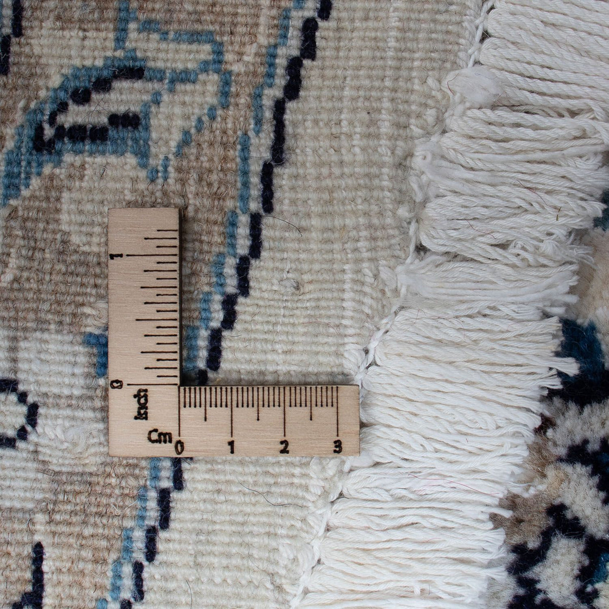 Tapis persan - Nain ronde  - 245 x 245 cm - rouge foncé