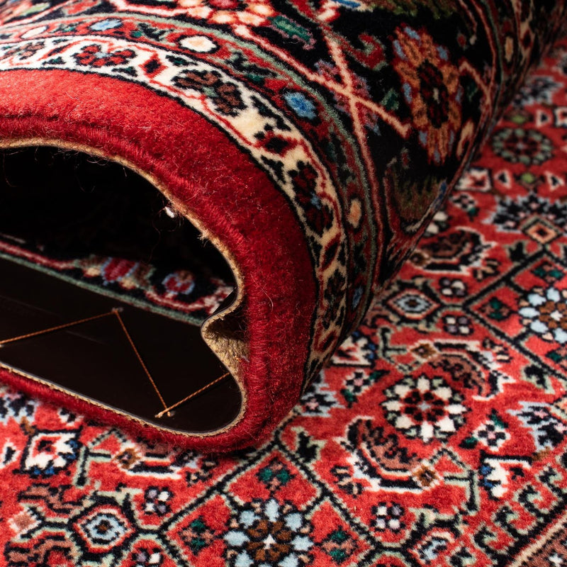 Tapis persan - Bidjar - 258 x 169 cm - rouge foncé