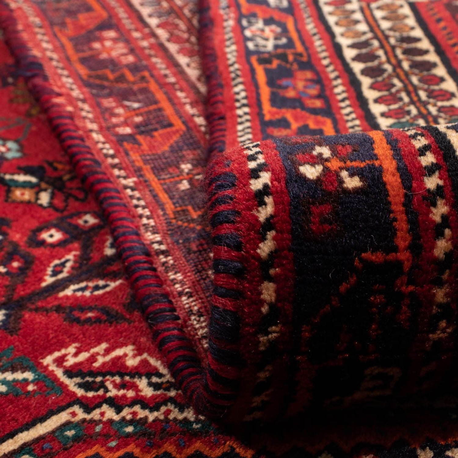 Tapis persan - Nomadic - 319 x 221 cm - rouge foncé