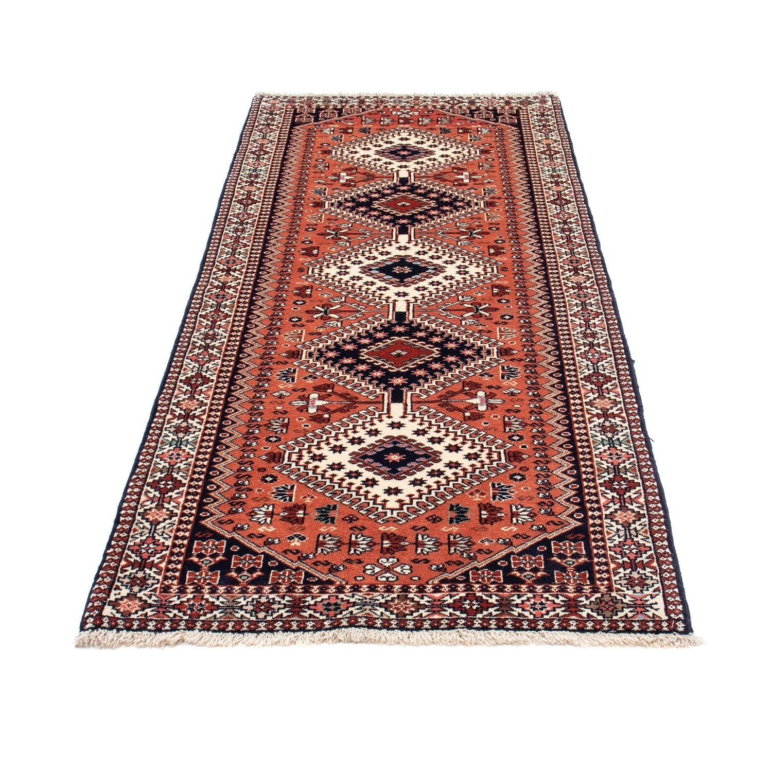 Tapis de couloir Tapis persan - Nomadic - 202 x 81 cm - rouge clair