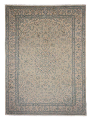 Tapis persan - Nain - Royal - 350 x 245 cm - marron clair
