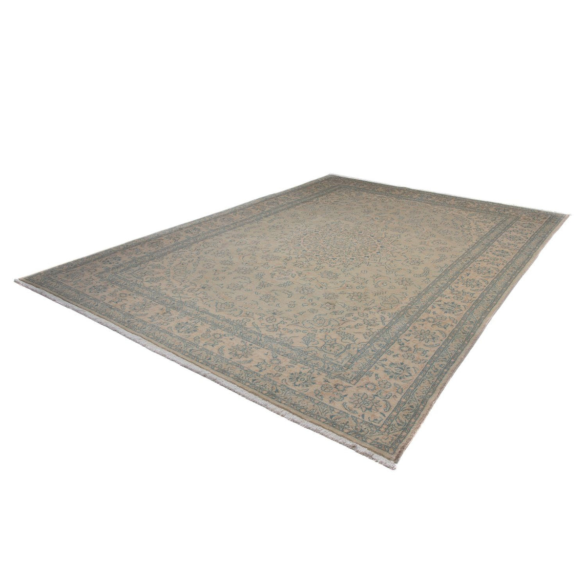 Tapis persan - Nain - Royal - 350 x 245 cm - marron clair