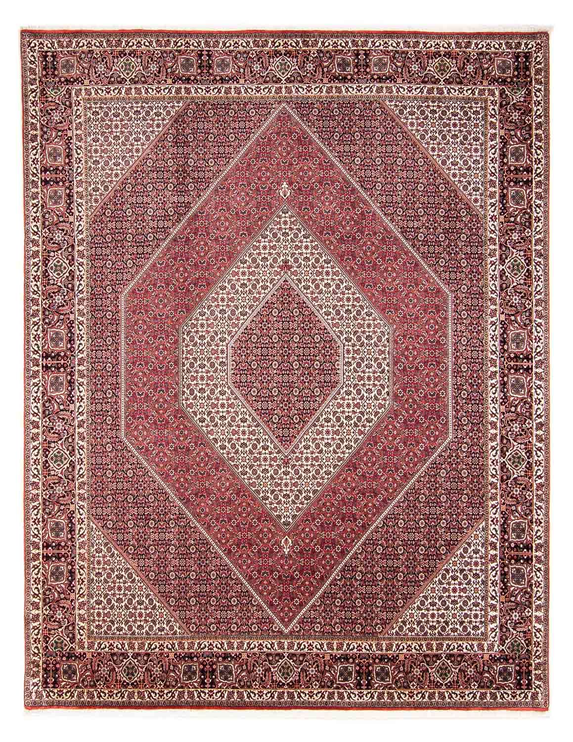 Tapis persan - Bidjar - 312 x 248 cm - rouge clair