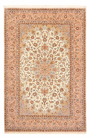 Tapis persan - Isfahan - Premium - 291 x 200 cm - marron clair