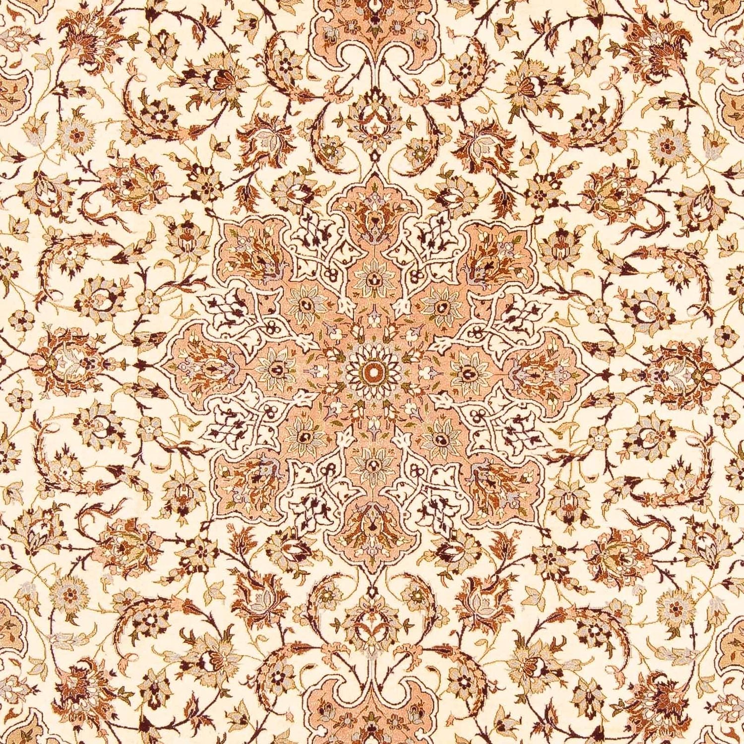 Tapis persan - Isfahan - Premium - 291 x 200 cm - marron clair