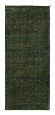 Tapis de couloir Tapis Gabbeh - Loribaft Persan - 209 x 87 cm - vert