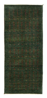 Tapis de couloir Tapis Gabbeh - Loribaft Persan - 209 x 87 cm - vert