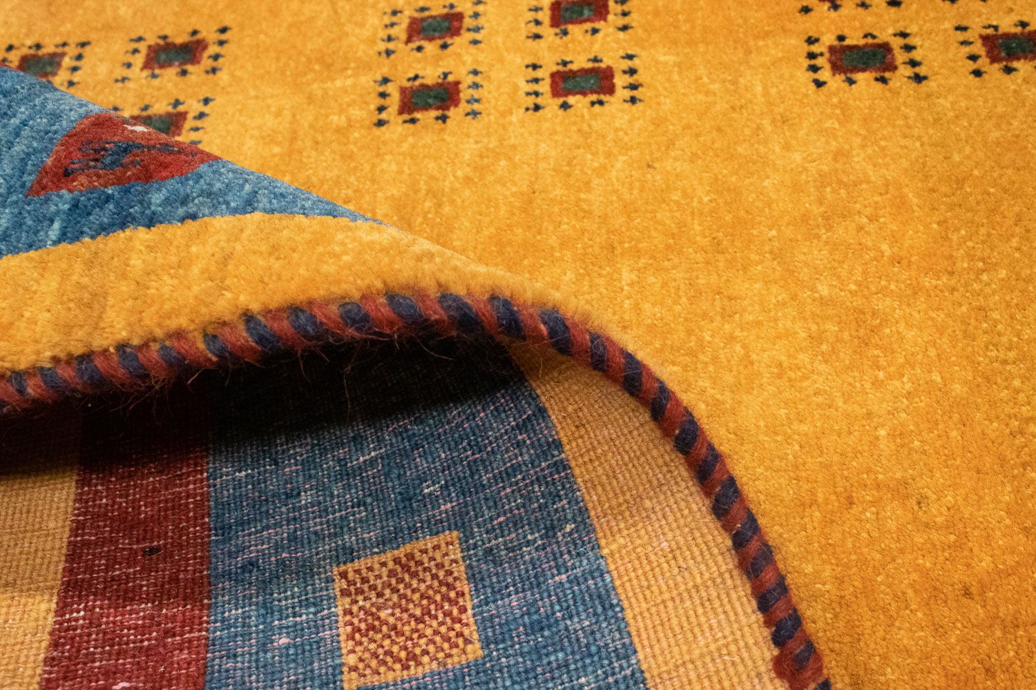 Tapis de couloir Tapis Gabbeh - Loribaft Persan - 194 x 103 cm - or