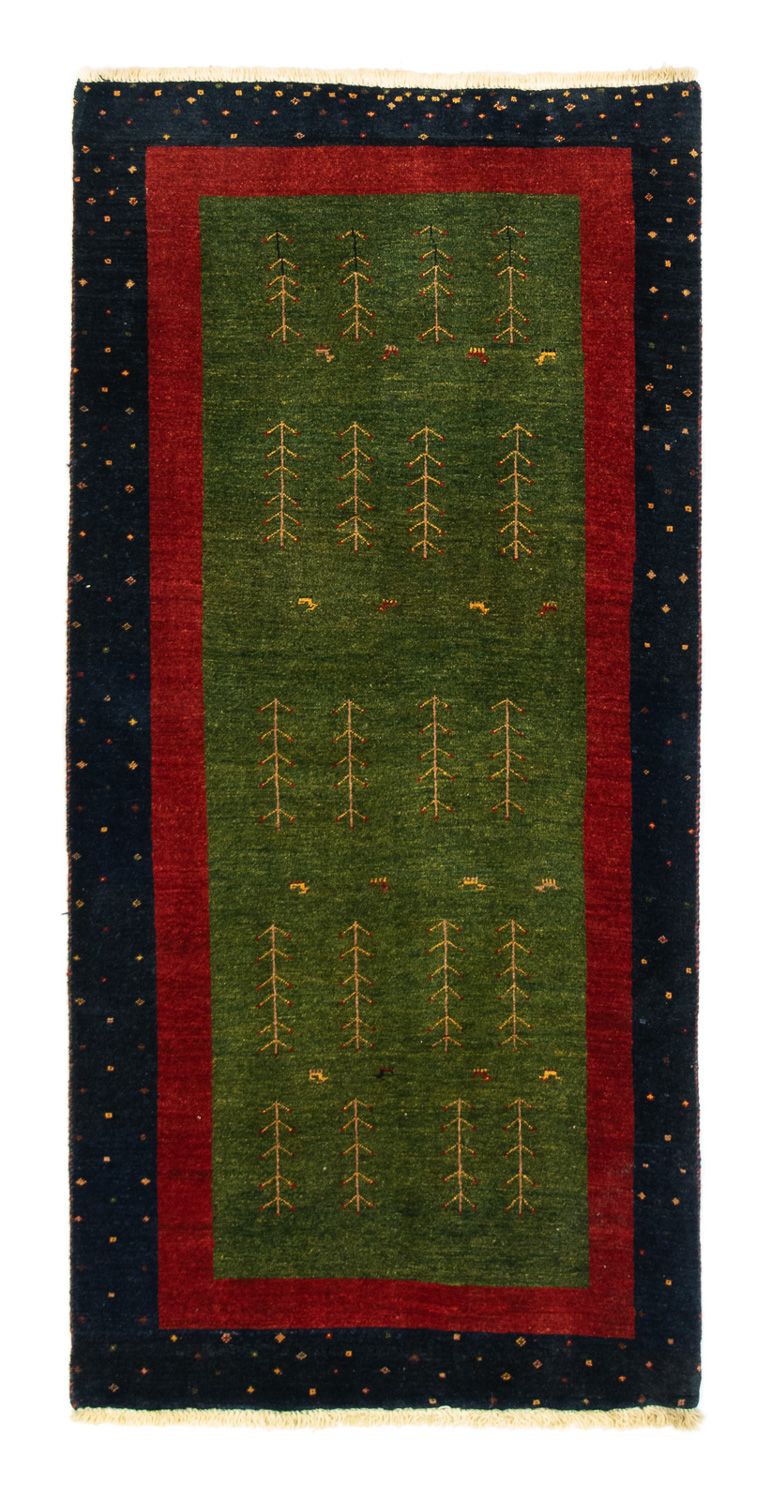Tapis de couloir Tapis Gabbeh - Loribaft Persan - 203 x 94 cm - multicolore