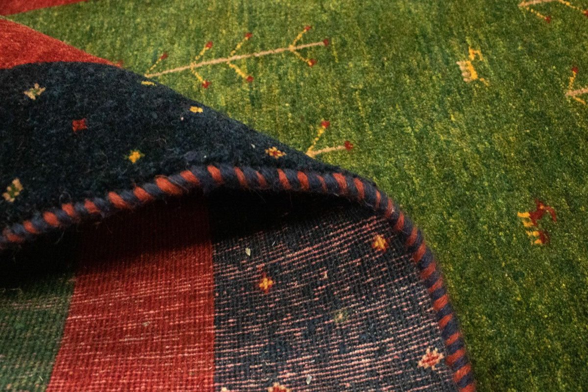 Tapis de couloir Tapis Gabbeh - Loribaft Persan - 203 x 94 cm - multicolore